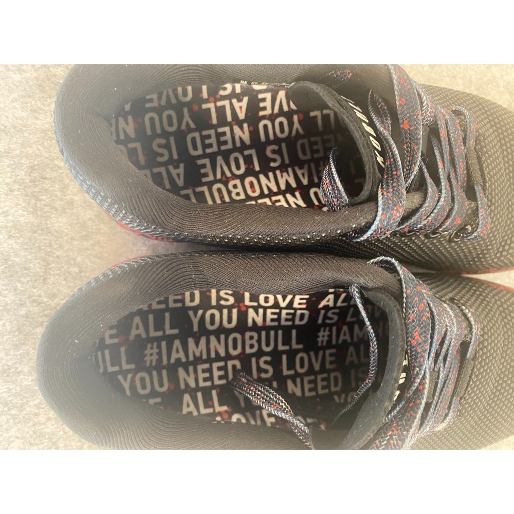 NOBULL SuperFabric Trainer Black All You Need Is Love Men 5 /Women 6.5 Trainers - Picture 8 of 9